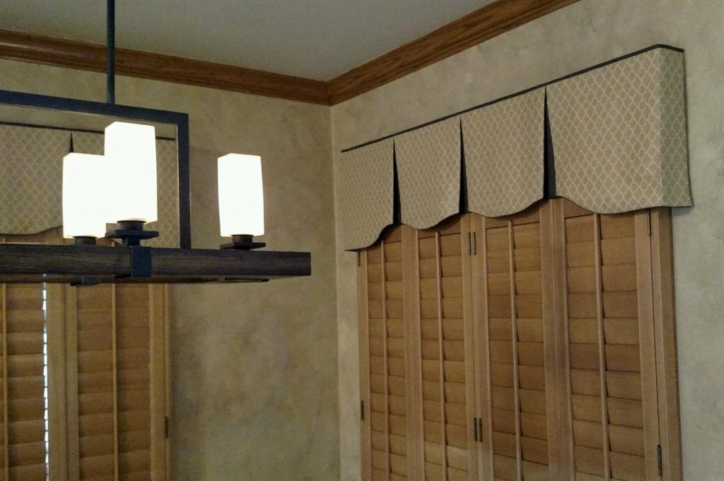 2 EMILEE Hidden Rod Pocket valances really enhance this den's decor.