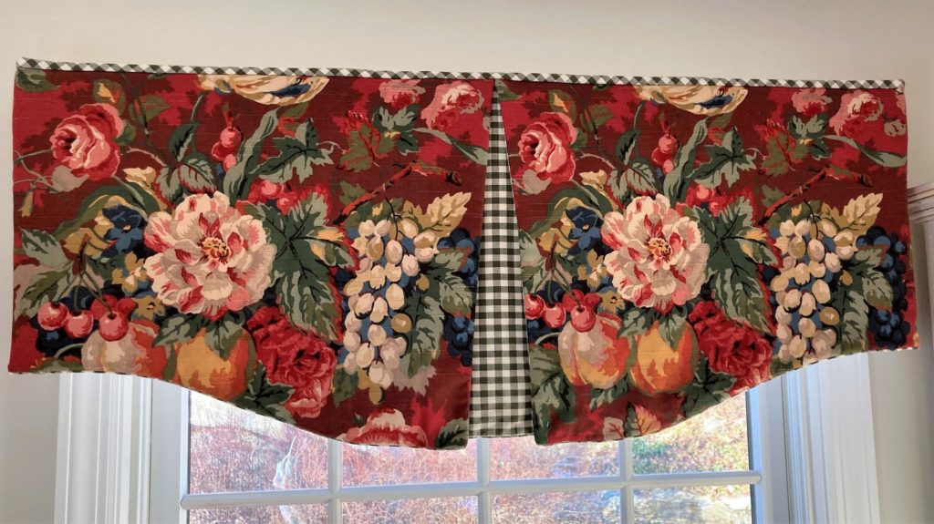 Custom CASUAL MAISON Hidden Rod Pocket valance by Black Belt Home Decor