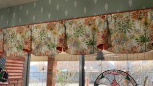 ANNA Hidden Rod Pocket valance photographed after being installed in the customer's home