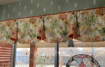 ANNA Hidden Rod Pocket valance photographed after being installed in the customer's home
